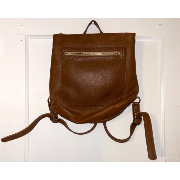 Portland Leather Goods Tote Backpack Almost Perfect "Shortbread" (Rare Color) - Picture 3 of 8